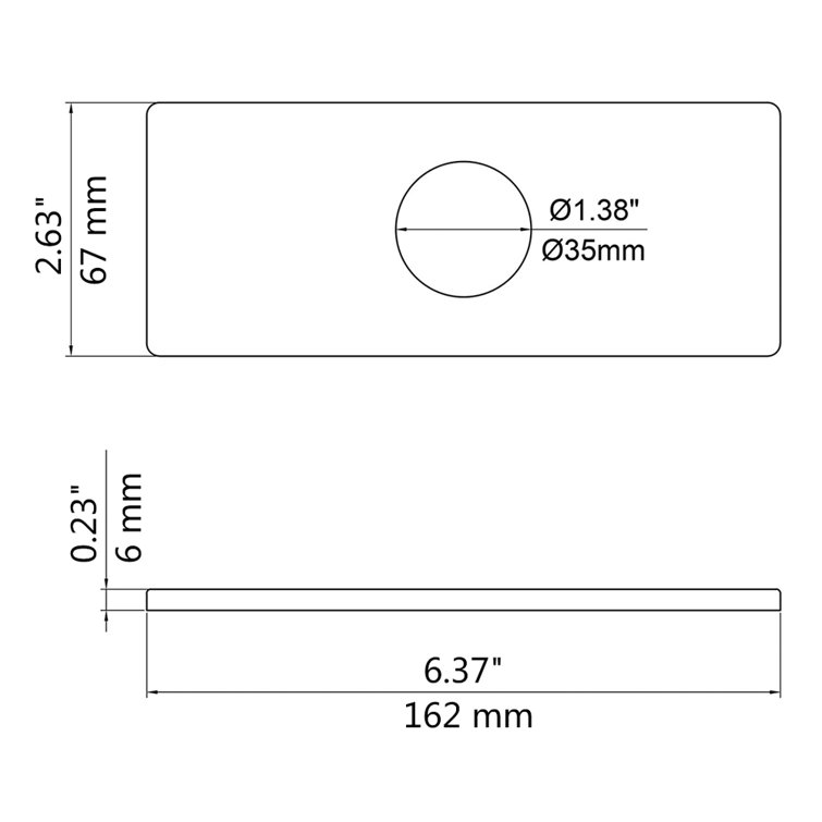 Wovier 6'' Wovier Bathroom Faucet Hole Cover Deck Plate Wayfair Canada